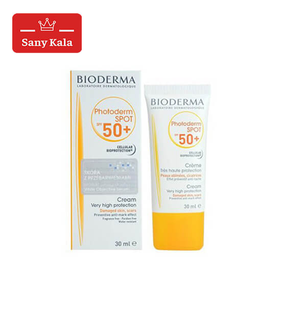کرم ضد آفتاب بایودرما بیرنگ مدل PHOTODERM SPOT  با+SPF50 حجم 30 میلی لیتر